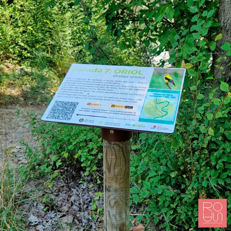 Faristol Fauna amb peu de fusta